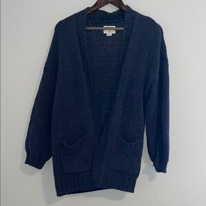 American Eagle Navy Open Front Cardigan